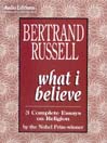 What I Believe